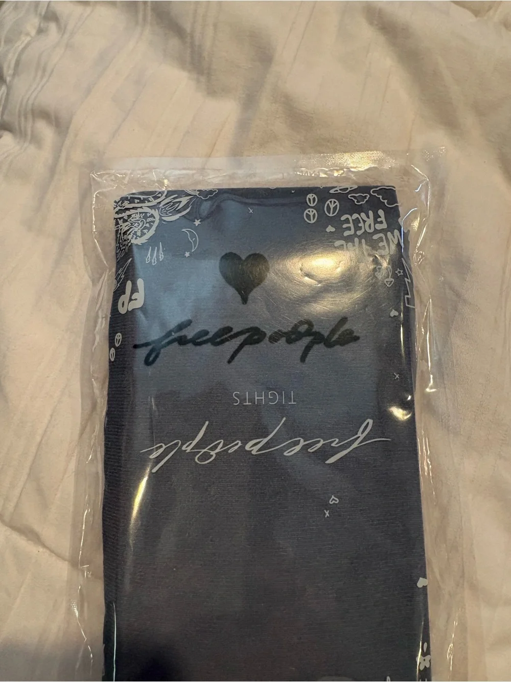 Free People Aqura Color Tights With Emblem- Women